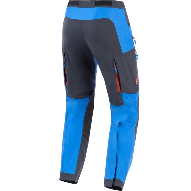 Alpinestars Maxdura Dual -moottoripyörähousut sini-tummanharmaa-oranssi