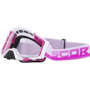 Scorpion MX Mask motocrossilasit pinkki-valkoinen