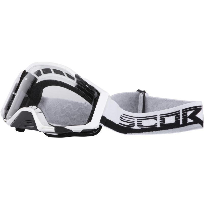 Scorpion MX Mask motocrossilasit valkoinen-musta
