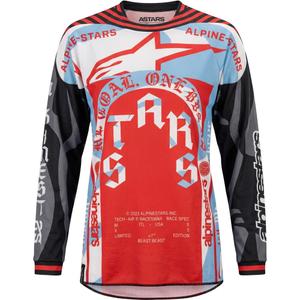 Alpinestars Techstar Limited Edition Beast Coast motocrossipaita harmaa-musta-oranssi