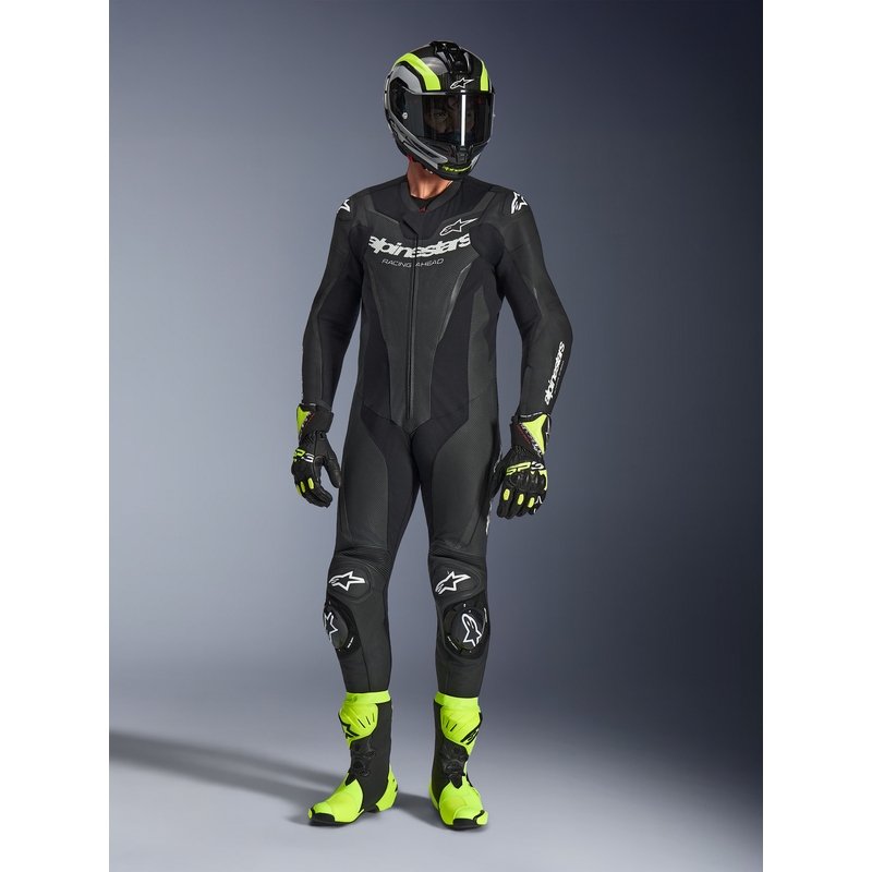Alpinestars GP FORCE V2 -moottoripyöräpuku musta-valkoinen