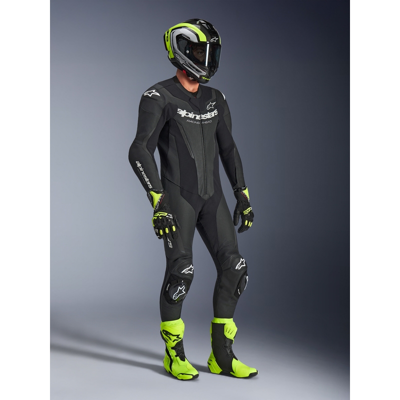 Alpinestars GP FORCE V2 -moottoripyöräpuku musta-valkoinen