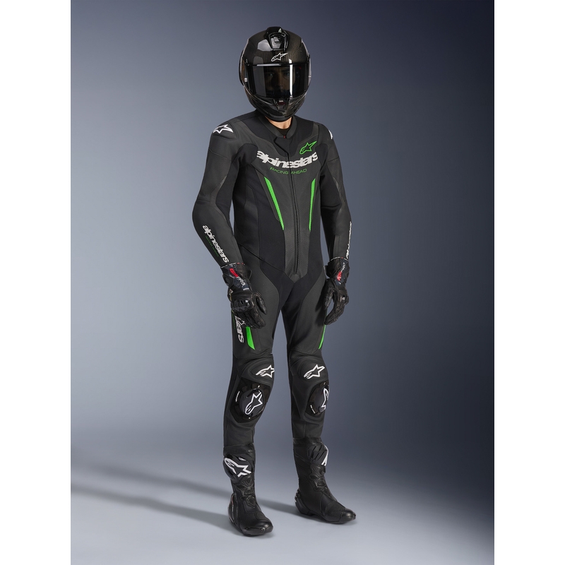Alpinestars GP FORCE V2 -moottoripyöräpuku musta-vihreä
