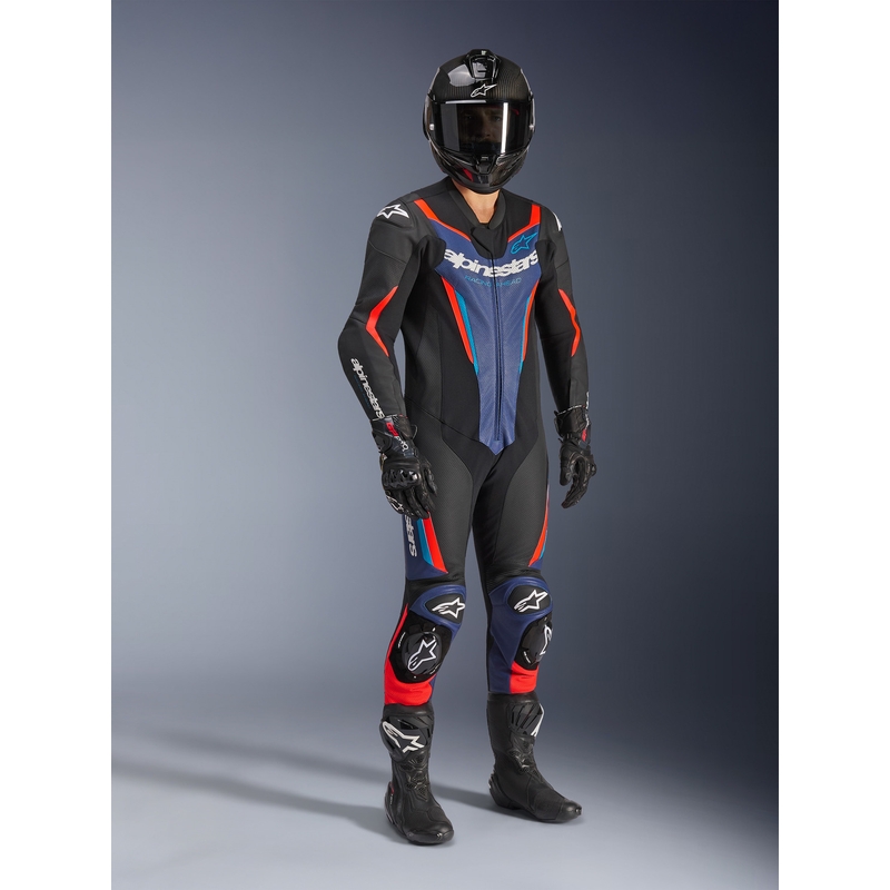 Alpinestars GP FORCE V2 MP-puku musta-sini-fluo-punainen-
