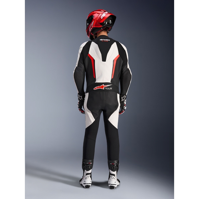 Alpinestars GP FORCE V2 MP-puku, valkoinen-musta-fluo-punainen