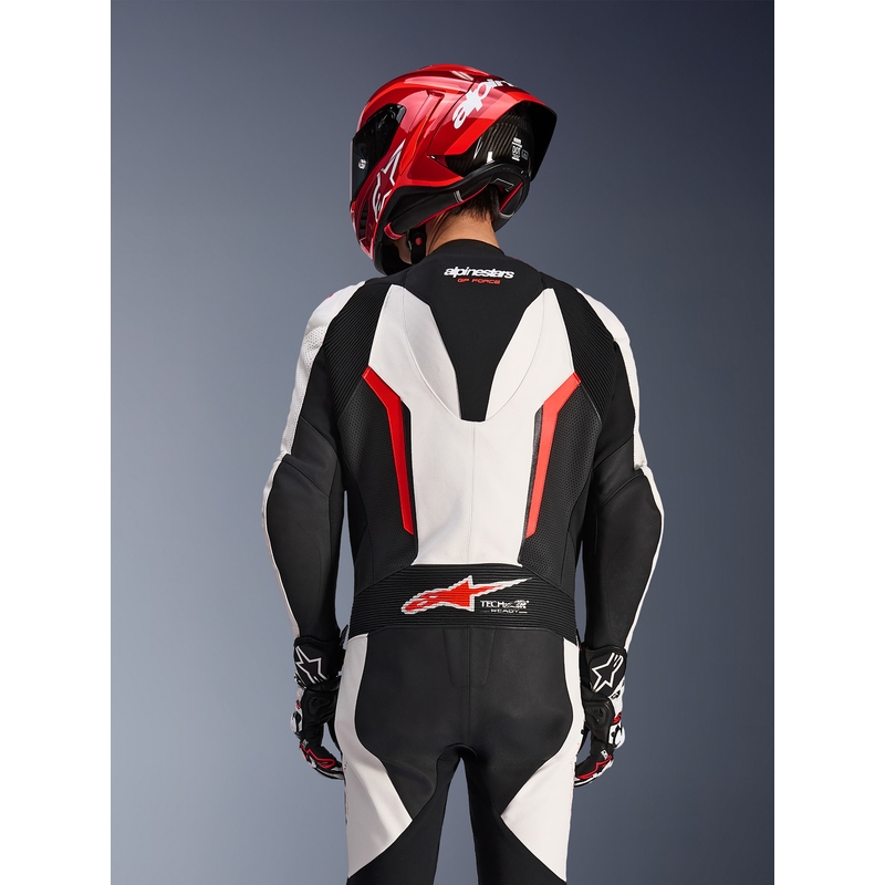 Alpinestars GP FORCE V2 MP-puku, valkoinen-musta-fluo-punainen