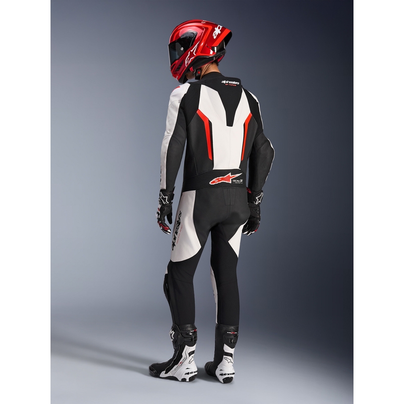 Alpinestars GP FORCE V2 MP-puku, valkoinen-musta-fluo-punainen