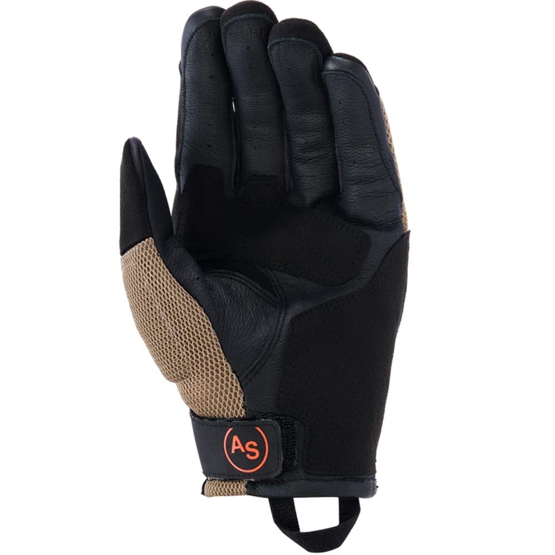 Alpinestars Manti Air moottoripyörähanskat, tumma khaki-musta-fluo oranssi