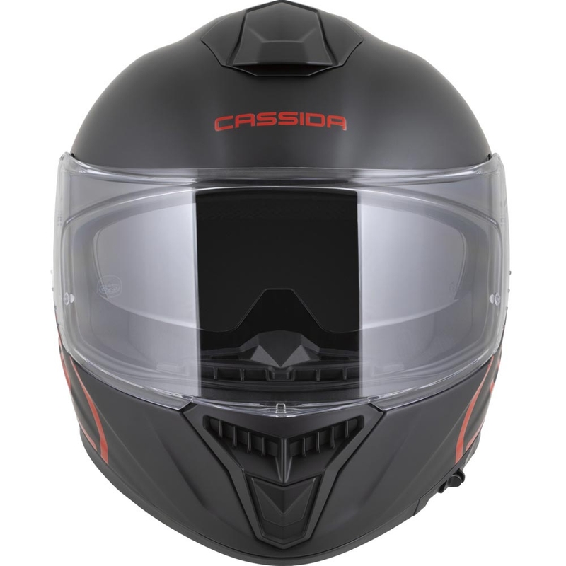 Cassida Integral GT 2.1 Jawa Solid täysikokoinen moottoripyöräkypärä, mattamusta-kiiltäväpunainen
