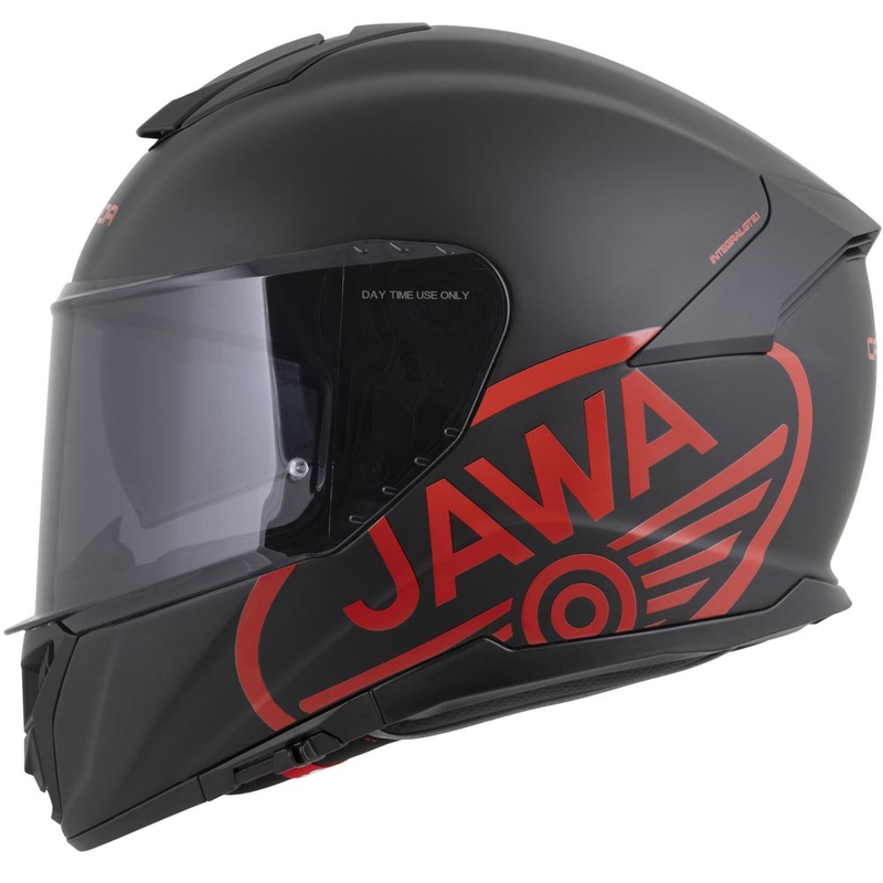 Cassida Integral GT 2.1 Jawa Solid täysikokoinen moottoripyöräkypärä, mattamusta-kiiltäväpunainen