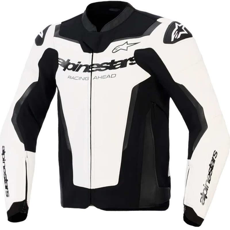 Alpinestars GP Force V2 nahkainen moottoripyörätakki valko-musta