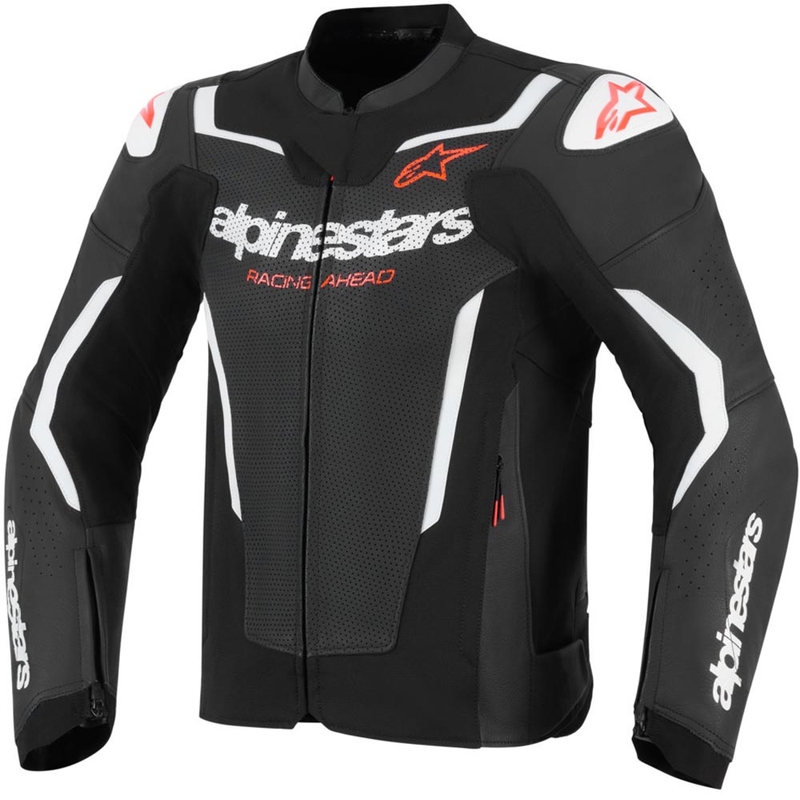 Alpinestars GP Force V2 Airflow nahkatakki musta-valkoinen