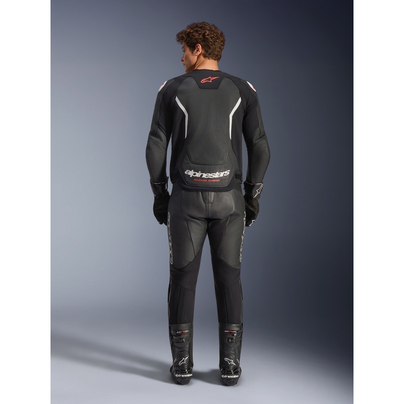 Alpinestars GP Force V2 Airflow nahkatakki musta-valkoinen