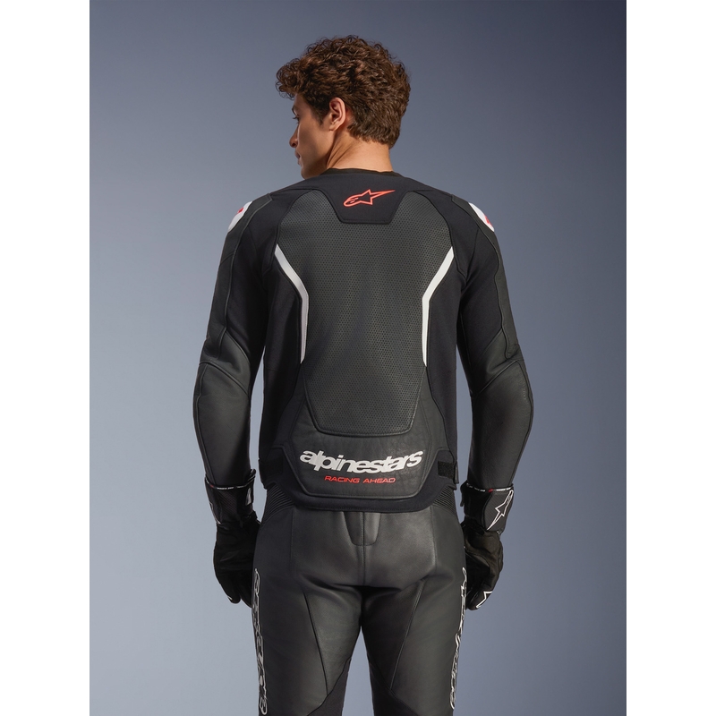 Alpinestars GP Force V2 Airflow nahkatakki musta-valkoinen