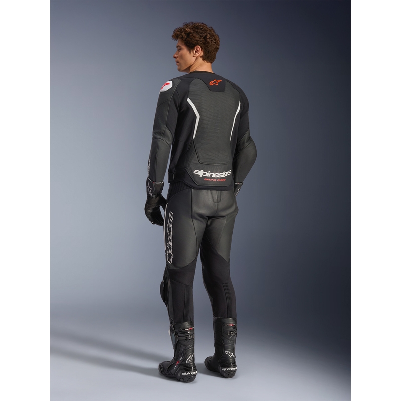 Alpinestars GP Force V2 Airflow nahkatakki musta-valkoinen