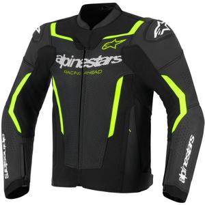 Alpinestars GP Force V2 Airflow nahkatakki musta-keltainen