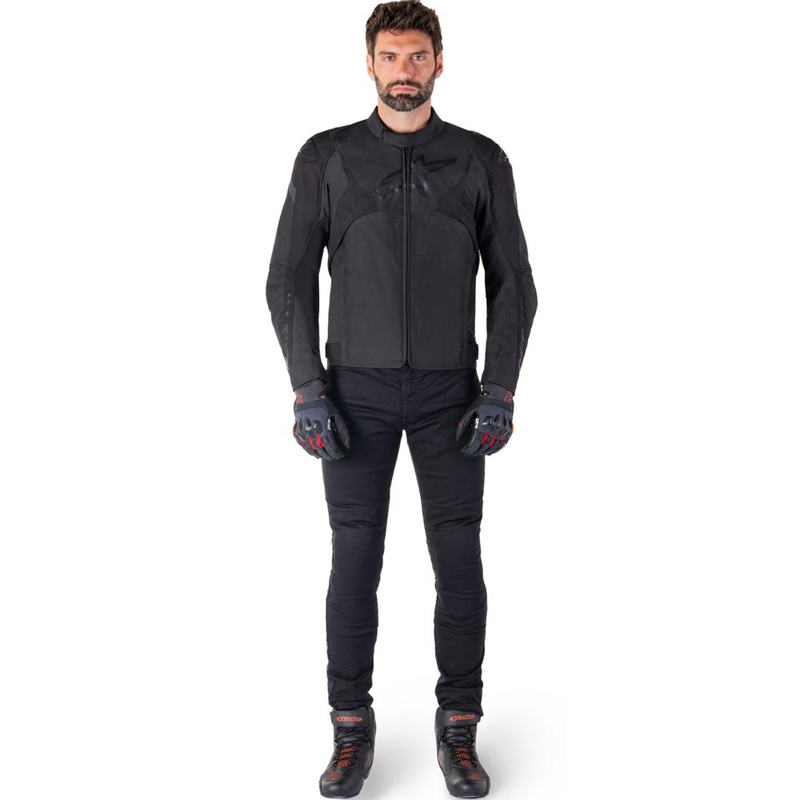 Alpinestars T-JAWS V4 Vedenpitävä moottoripyörätakki musta-musta