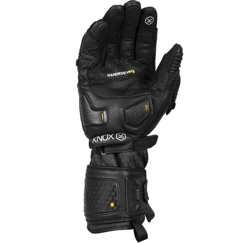 Knox Handroid All Black Mk5 Moottoripyörän Hanskat Musta