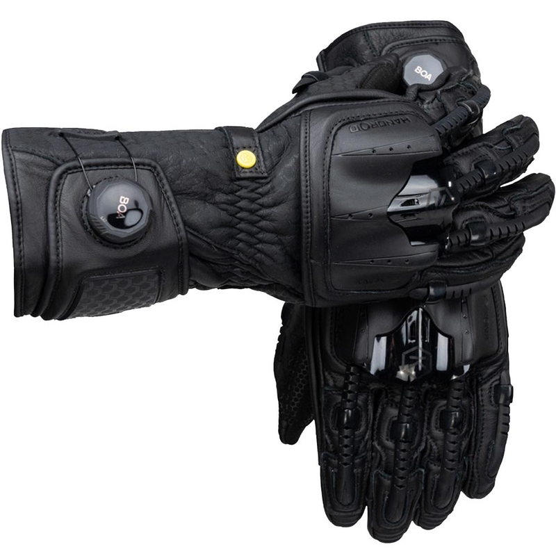 Knox Handroid All Black Mk5 Moottoripyörän Hanskat Musta