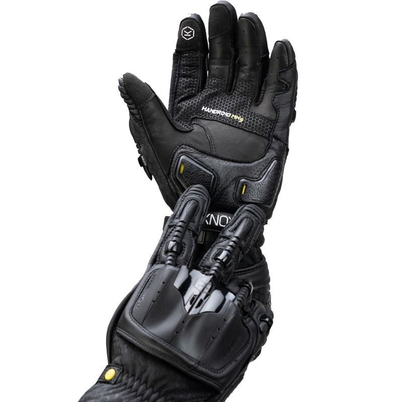 Knox Handroid All Black Mk5 Moottoripyörän Hanskat Musta