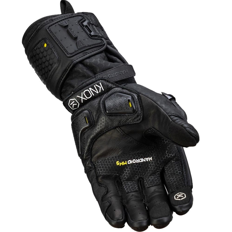 Knox Handroid All Black Mk5 Moottoripyörän Hanskat Musta