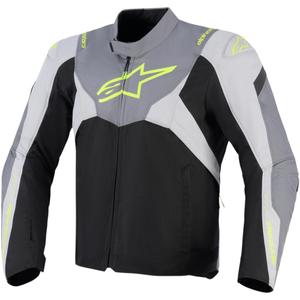 Alpinestars T-JAWS V4 Vedenpitävä Moottoripyörä Takki Musta-Vaaleanharmaa-Harmaa