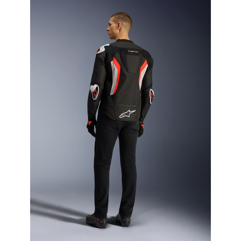 Alpinestars T-GP AIR moottoripyörätakki musta-fluo-punainen