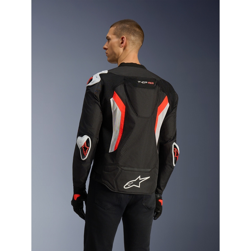 Alpinestars T-GP AIR moottoripyörätakki musta-fluo-punainen