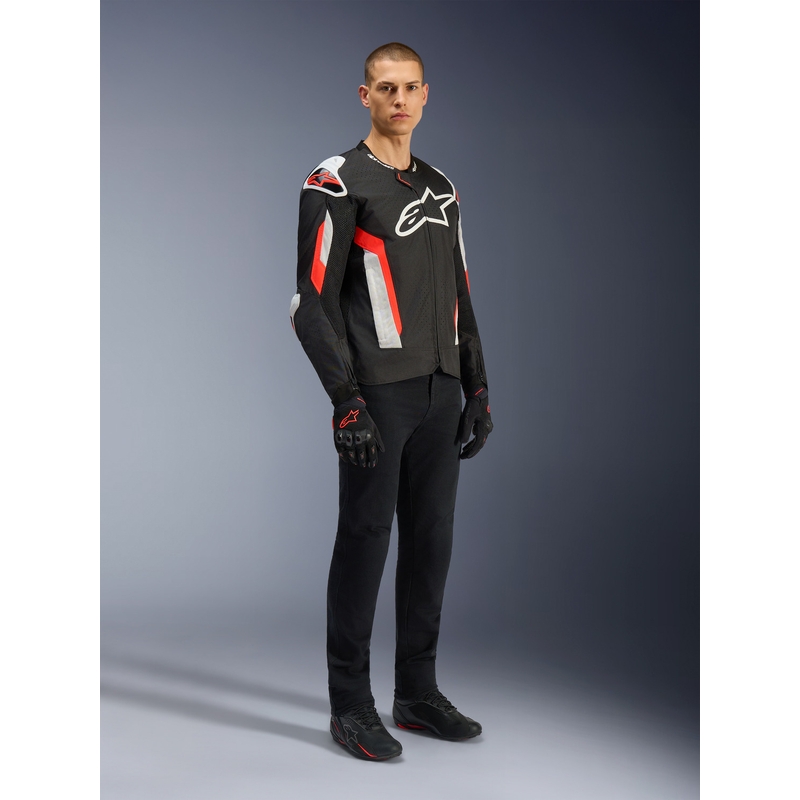 Alpinestars T-GP AIR moottoripyörätakki musta-fluo-punainen