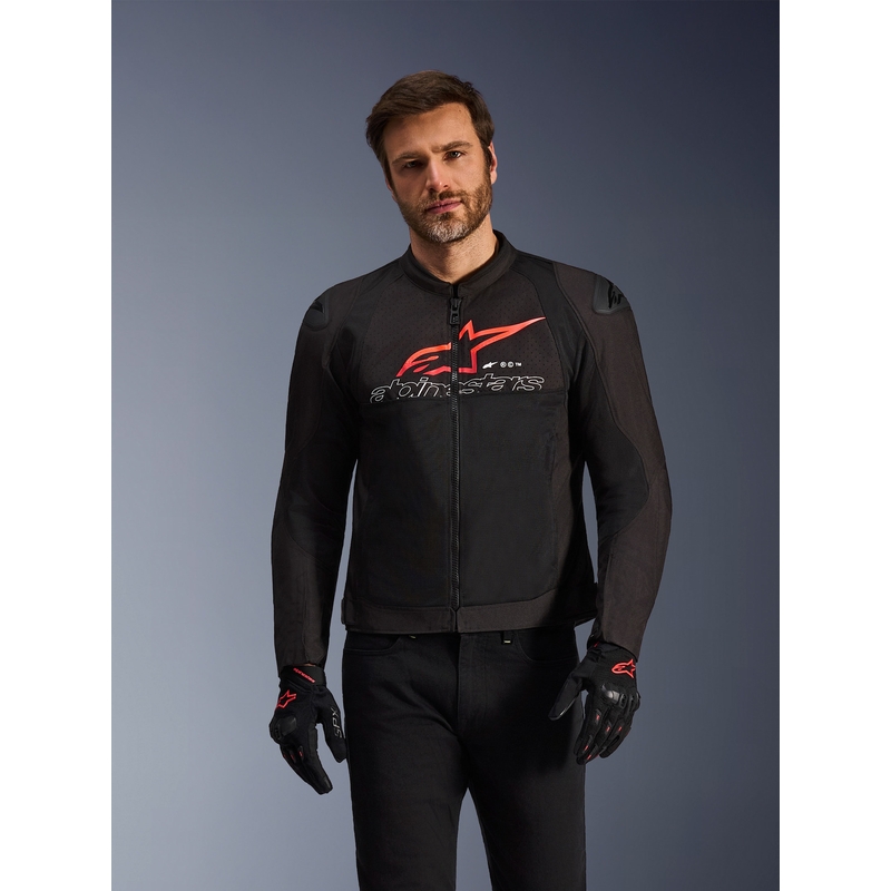 Alpinestars SMX Air -moottoripyörätakki musta-puna-valkoinen