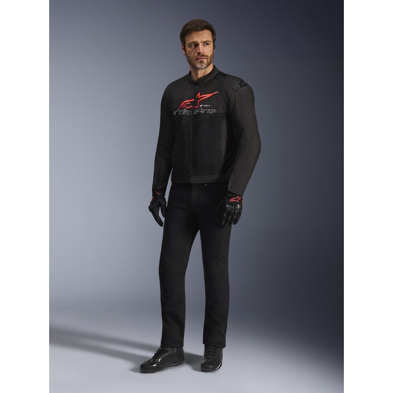 Alpinestars SMX Air -moottoripyörätakki musta-puna-valkoinen
