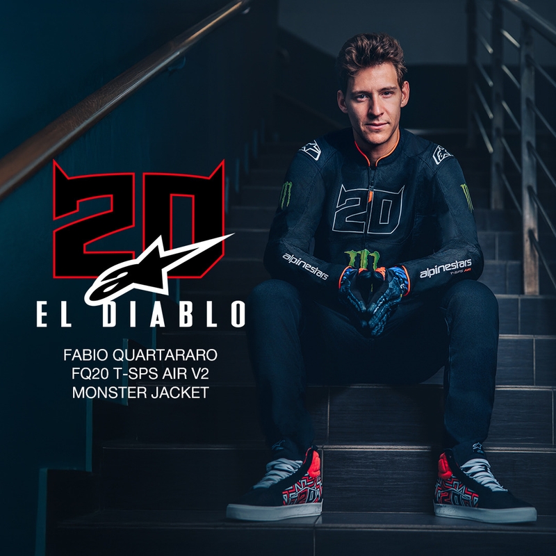 Alpinestars T-SPS Air V2 Monster FQ20 moottoripyörätakki musta-valkoinen mallisto