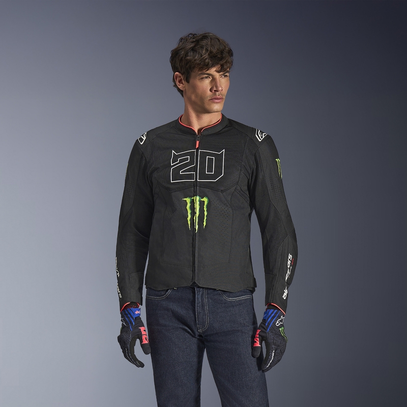 Alpinestars T-SPS Air V2 Monster FQ20 moottoripyörätakki musta-valkoinen mallisto