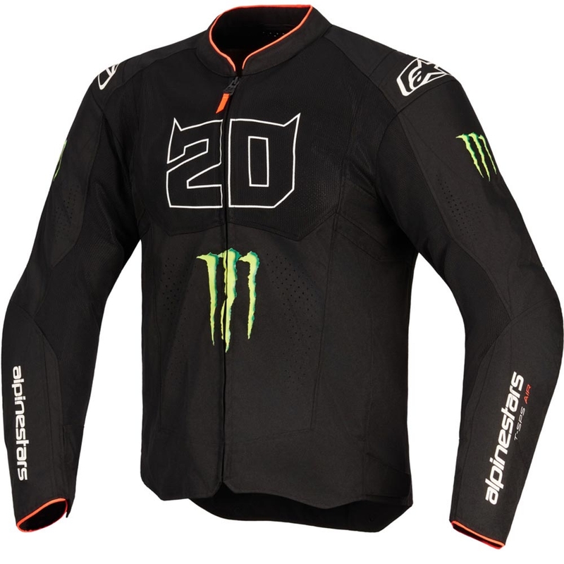 Alpinestars T-SPS Air V2 Monster FQ20 moottoripyörätakki musta-valkoinen mallisto