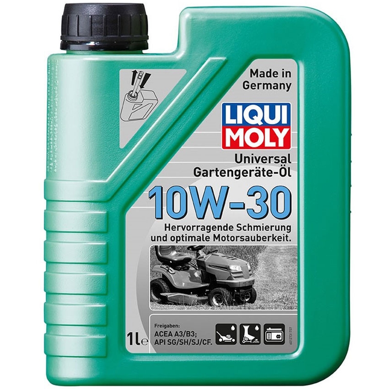 LIQUI MOLY 4T 10W-30 yleismoottoriöljy puutarhakoneille 1 L