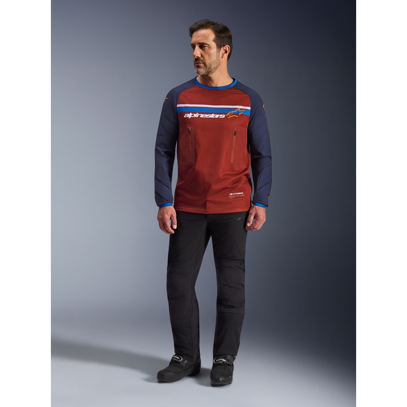 Alpinestars Maxdura Dual oranssi-tummansininen motocrossipaita