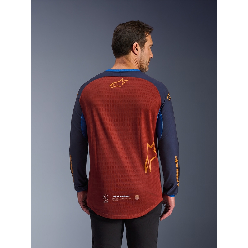 Alpinestars Maxdura Dual oranssi-tummansininen motocrossipaita