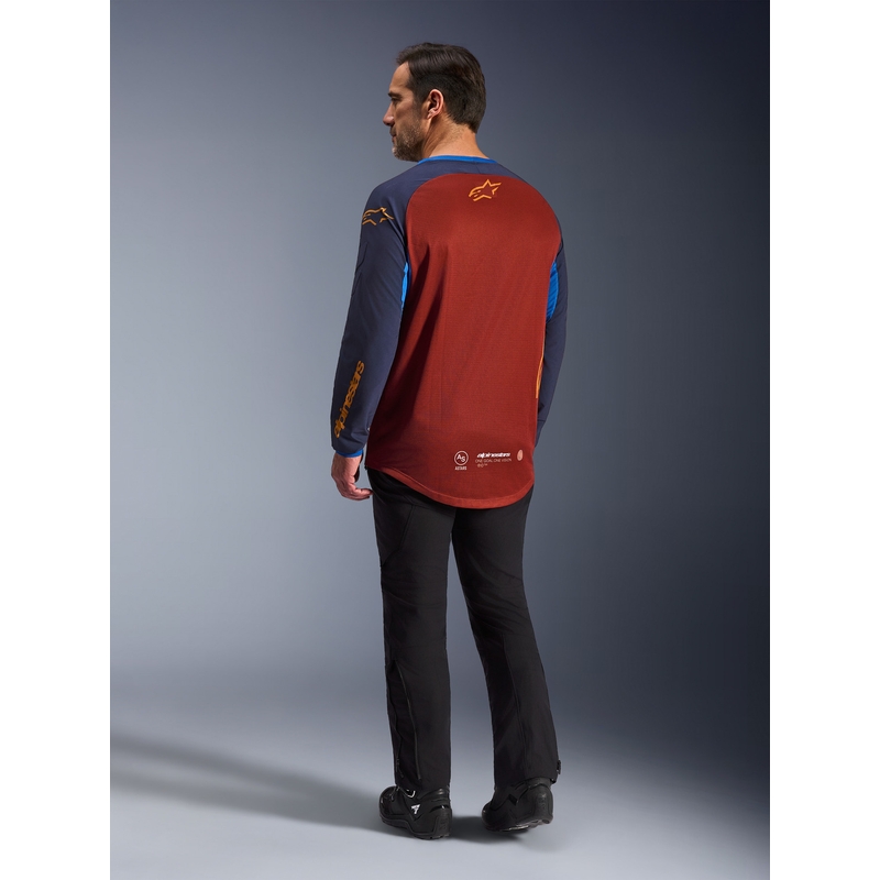 Alpinestars Maxdura Dual oranssi-tummansininen motocrossipaita
