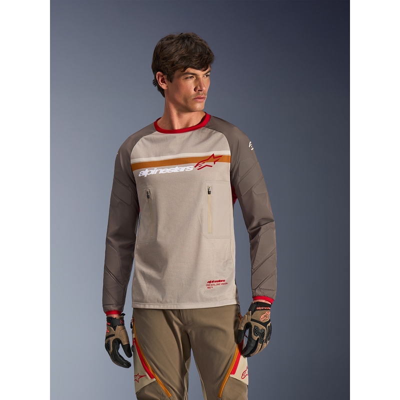 Alpinestars Maxdura Dual motocrossipaita ruskea-oranssi