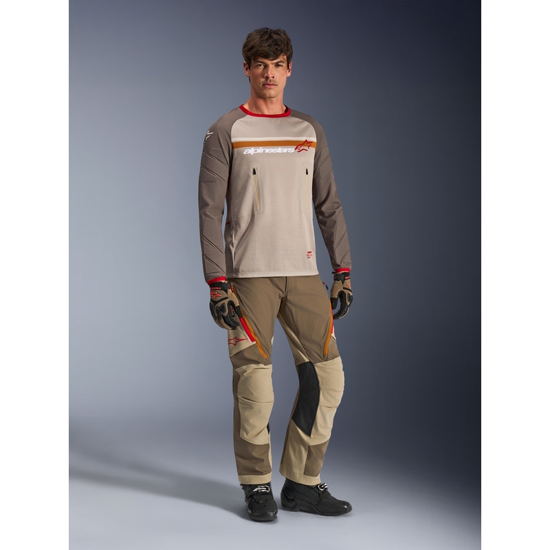 Alpinestars Maxdura Dual motocrossipaita ruskea-oranssi
