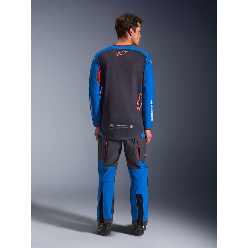 Alpinestars Maxdura Dual motocrossipaita tummanharmaa-sini-oranssi