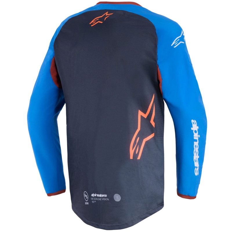 Alpinestars Maxdura Dual motocrossipaita tummanharmaa-sini-oranssi
