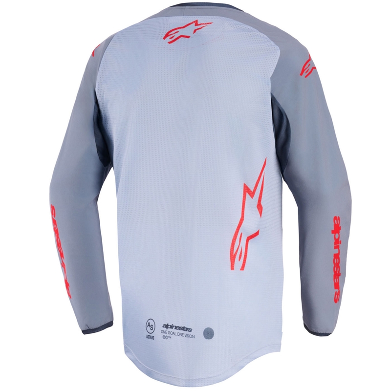 Alpinestars Maxdura Dual motocrossipaita vaaleanharmaa-tummanharmaa-oranssi