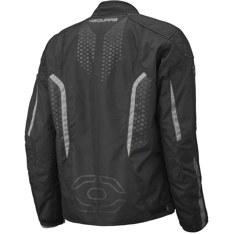 4SQUARE Sportster Dart moottoripyörätakki musta-harmaa