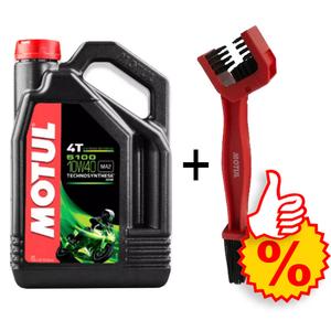 Sarja 5100 Ester 10W-40 4 l + Motul ketjunpuhdistusharja