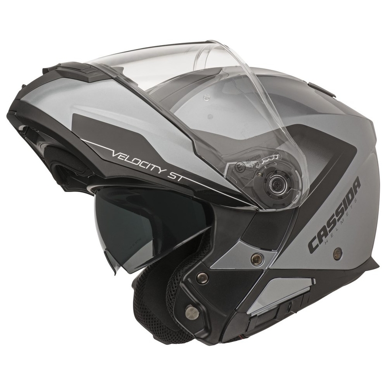 Vyklápěcí přilba Cassida Velocity ST 2.1 černo-stříbrná