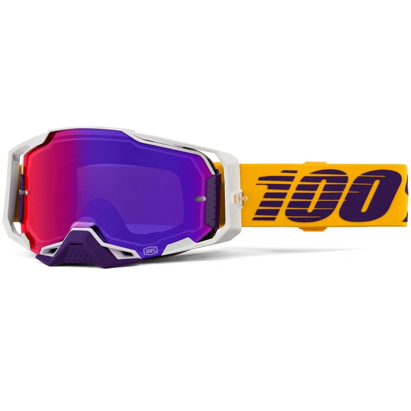 Motocrosslasit 100% Armega Difenbak violetilla pleksilasilla