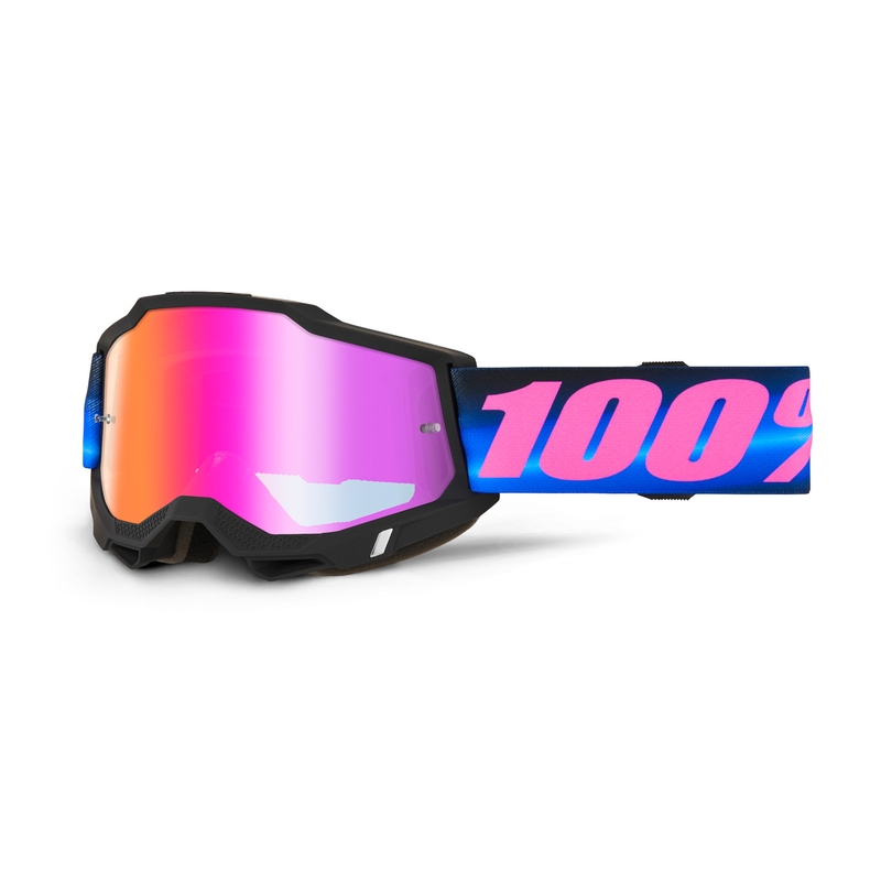 100% ACCURI 2 Superdome -motocrosslasit punaisella pleksilasilla
