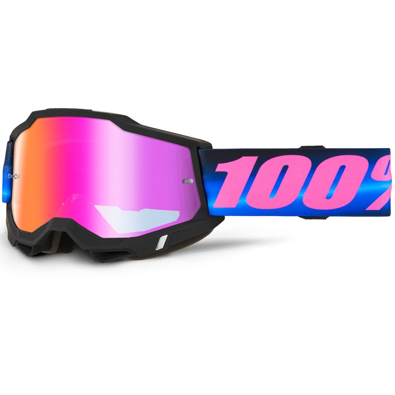 100% ACCURI 2 Superdome -motocrosslasit punaisella pleksilasilla