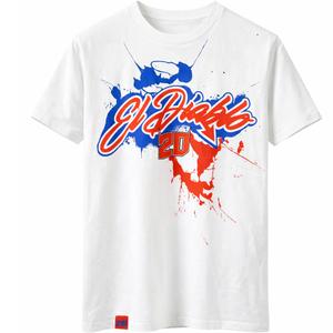 T-paita Ducati Fabio Quartararo 20 Värikäs kuvio valkoinen